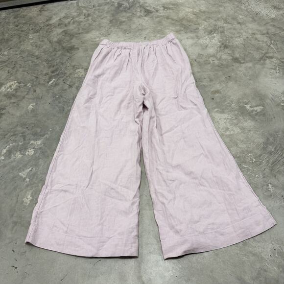 Free People Pants Women's Small Pink Mauve Boho Oversized Wide Leg Bottoms READ - Picture 8 of 10